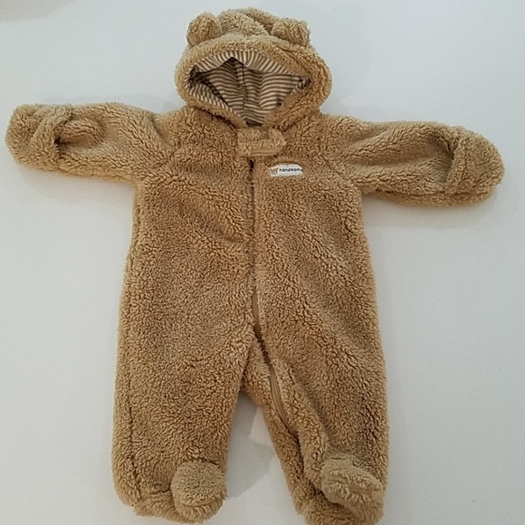 baby girl carter's 3d ear sherpa bunting pram